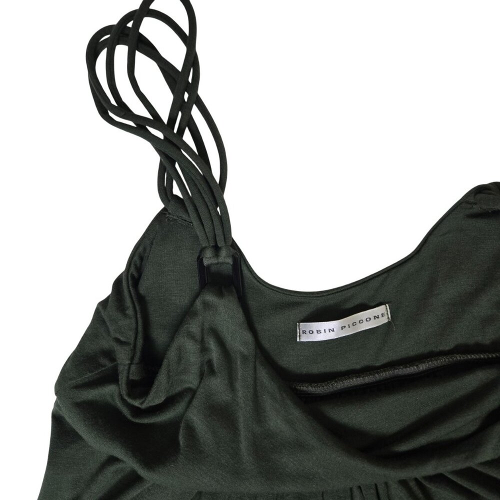 Robin Piccone 3 Swim Pieces Women M Olive Green & Cream Ikat Comfy Flattering - Picture 15 of 15
